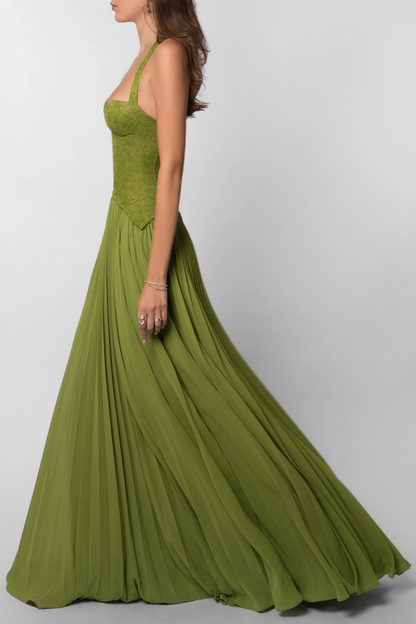 Cosima | Rochie Maxi Elegantă de Seară din Satin pe Un Umăr cu Cape